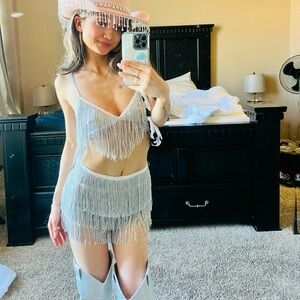 two piece set xxs from shein— built in shorts